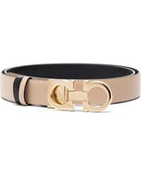 Ferragamo - Gancini Reversible & Adjustable Leather Belt - Lyst