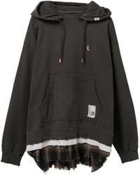 Maison Mihara Yasuhiro - Logo-Embroidered Hoodie - Lyst