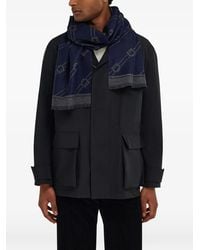 Ferragamo - Regimental Wool Scarf - Lyst