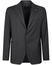 Tagliatore - Button Virgin Wool Jacket - Lyst