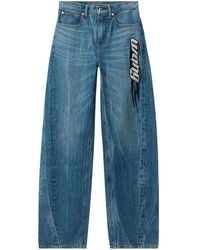 Alexander Wang - Logo-Patch Ballloon Jeans - Lyst