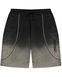 Off-White c/o Virgil Abloh - Logo-Appliqué Shorts - Lyst