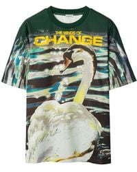 Burberry - Swan Logo T-Shirt - Lyst