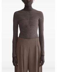 Mugler - ギャザー ロングtシャツ - Lyst
