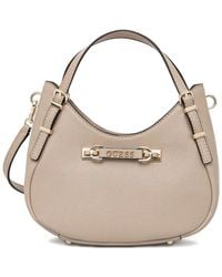 Guess - Mini Lefia Satchel-Tasche mit abgerundetem Henkel - Lyst