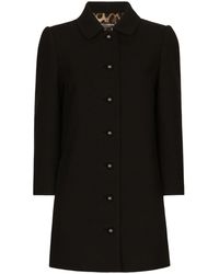 Dolce & Gabbana - Abrigo corto de paño de lana - Lyst