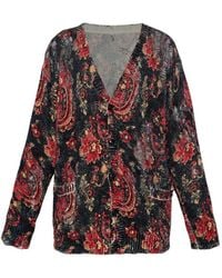 R13 - Paisley-Print Cardigan - Lyst