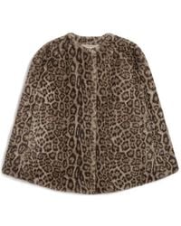Apparis - Sloane Leopard-Print Cape - Lyst