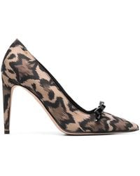 Red(V) - Sandie Leopard-Print Pumps - Lyst