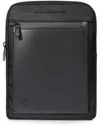 Piquadro - Logo-Plaque Panelled Backpack - Lyst