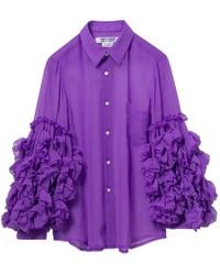 Comme des Garçons - Overhemd Met Ruches - Lyst