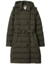 Burberry - Hooded Double-Breasted Puffer Coat - Lyst