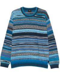 Paul Smith - Striped Crew Neck Sweater - Lyst