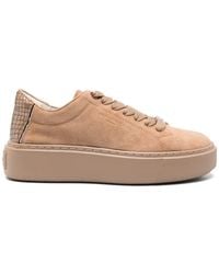 Alexander Smith - Croc-Effect Suede Sneakers - Lyst