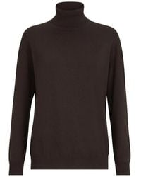 Brunello Cucinelli - Cashmere Turtleneck Sweater With Monili - Lyst