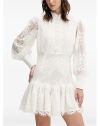 Bardot - Olessia Floral-Lace Tiered Mini Dress - Lyst