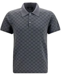 Gucci - Poloshirt Mit Gg-Monogramm - Lyst