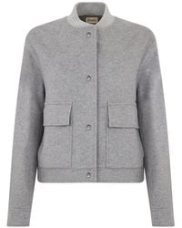Herno - Button-Up Bomber Jacket - Lyst