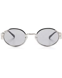 Gucci - Sonnenbrille Mit Rundem Gestell - Lyst