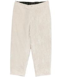 Yohji Yamamoto - Pantalon En Velours De Lin Brut À Poches Latérales - Lyst