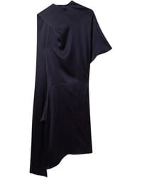 Stella McCartney - Asymmetric Draped Midi Dress - Lyst