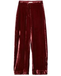 Gentry Portofino - Velvet Palazzo Pants - Lyst