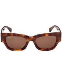 Max Mara - Tortoiseshell-Effect Geometric-Frame Sunglasses - Lyst