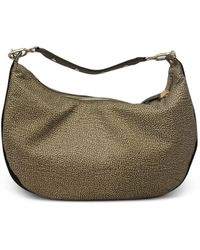 Borbonese - Sac Porté Épaule Frame Médium À Pois - Lyst