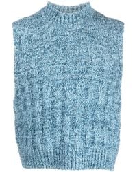 Maison Margiela - Bouclé Knitted Vest - Lyst