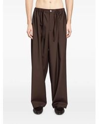 ROSE BURRITO - Drawstring Virgin-Wool Pajama Trousers - Lyst