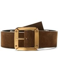 Acne Studios - Square-Buckle Leather Belt - Lyst