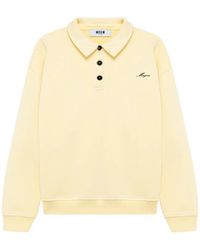 MSGM - Pull À Col Polo - Lyst