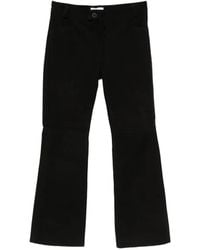 Ernest W. Baker - Suede Flared Trousers - Lyst