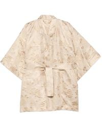 Kiton - Jas Met Bloemenprint - Lyst