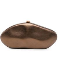Cult Gaia - The Caldera Metallic-Finish Sculptural Clutch Bag - Lyst