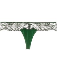 I.D Sarrieri - Embroidered Tulle Thong - Lyst