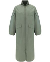 Ganni - Seersucker Shell Coat - Lyst