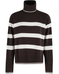 Seventy - Striped Turtleneck Sweater - Lyst