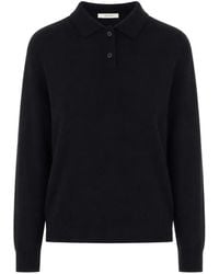 The Row - Long-Sleeves Polo Shirt - Lyst