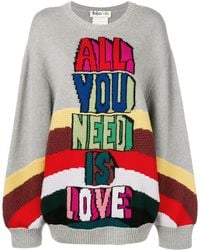 Stella McCartney - Intarsia-Knit Jumper - Lyst