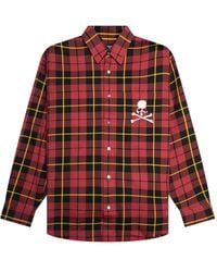 MASTERMIND WORLD - Camisa A Cuadros Con Calavera Bordada - Lyst
