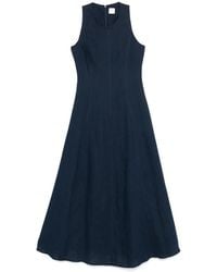 Eleventy - Robe En Lin À Coupe Mi-Longue - Lyst