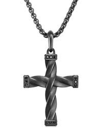 David Yurman - Dy Helios Cross Pendant (48Mm) - Lyst