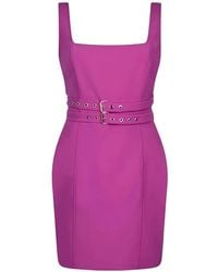 Liu Jo - Belted Sleeveless Mini Dress - Lyst