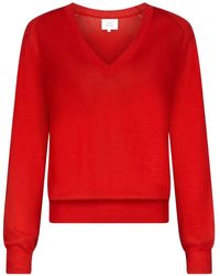 Loulou de Saison - Julio V-Neck Ribbed Sweater - Lyst