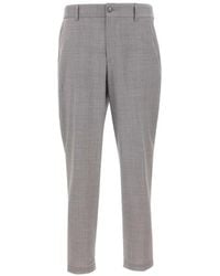 BOSS - Virgin Wool Trousers - Lyst