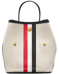 Thom Browne - Rwb Stripe Bucket Tote Bag - Lyst