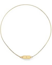 Marie Lichtenberg - Micro Coco Diamond Locket Necklace - Lyst