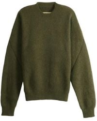 Uma Wang - Ribbed-Knit Crew-Neck Sweater - Lyst