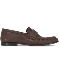 Brunello Cucinelli - Monili-Embellished Leather Loafers - Lyst